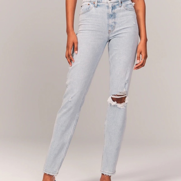 NWT: High rise Mom Jens - Abercrombie - Picture 4 of 8